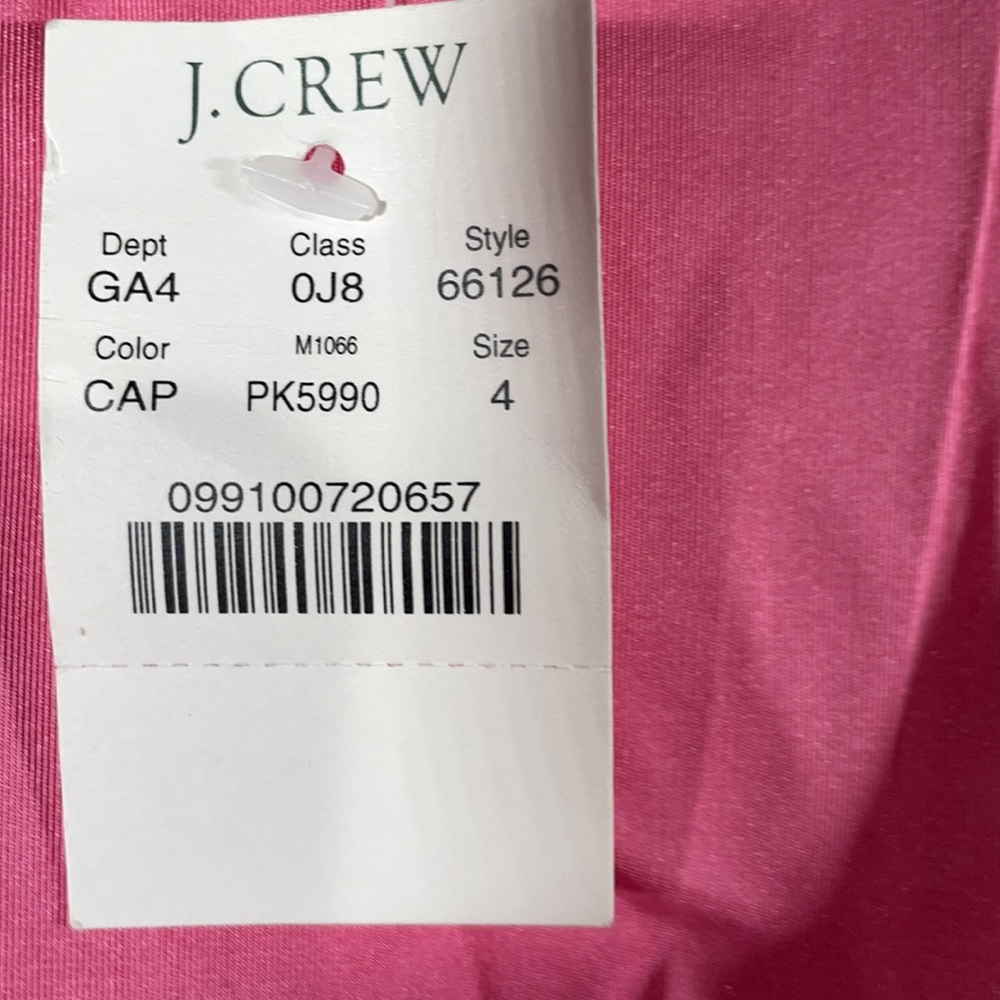 J Crew Silk Pink Dress NWT - Picture 4 of 5